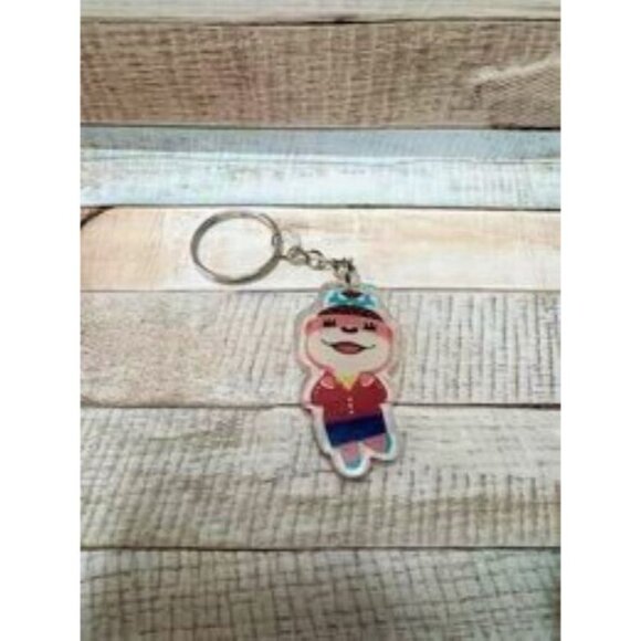 New Animal Crossing Keychain 6Pc Tom Nook Rover Lottie Stitches KK Slider Zipper - Picture 9 of 10